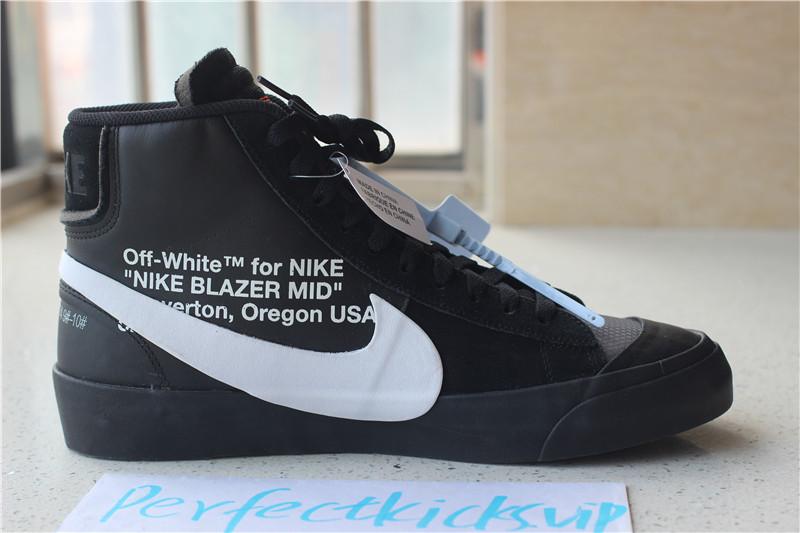 PK God OFF-WHITE x Nike Blazer Mid Black“GRIM REEPERS”retail materials ready